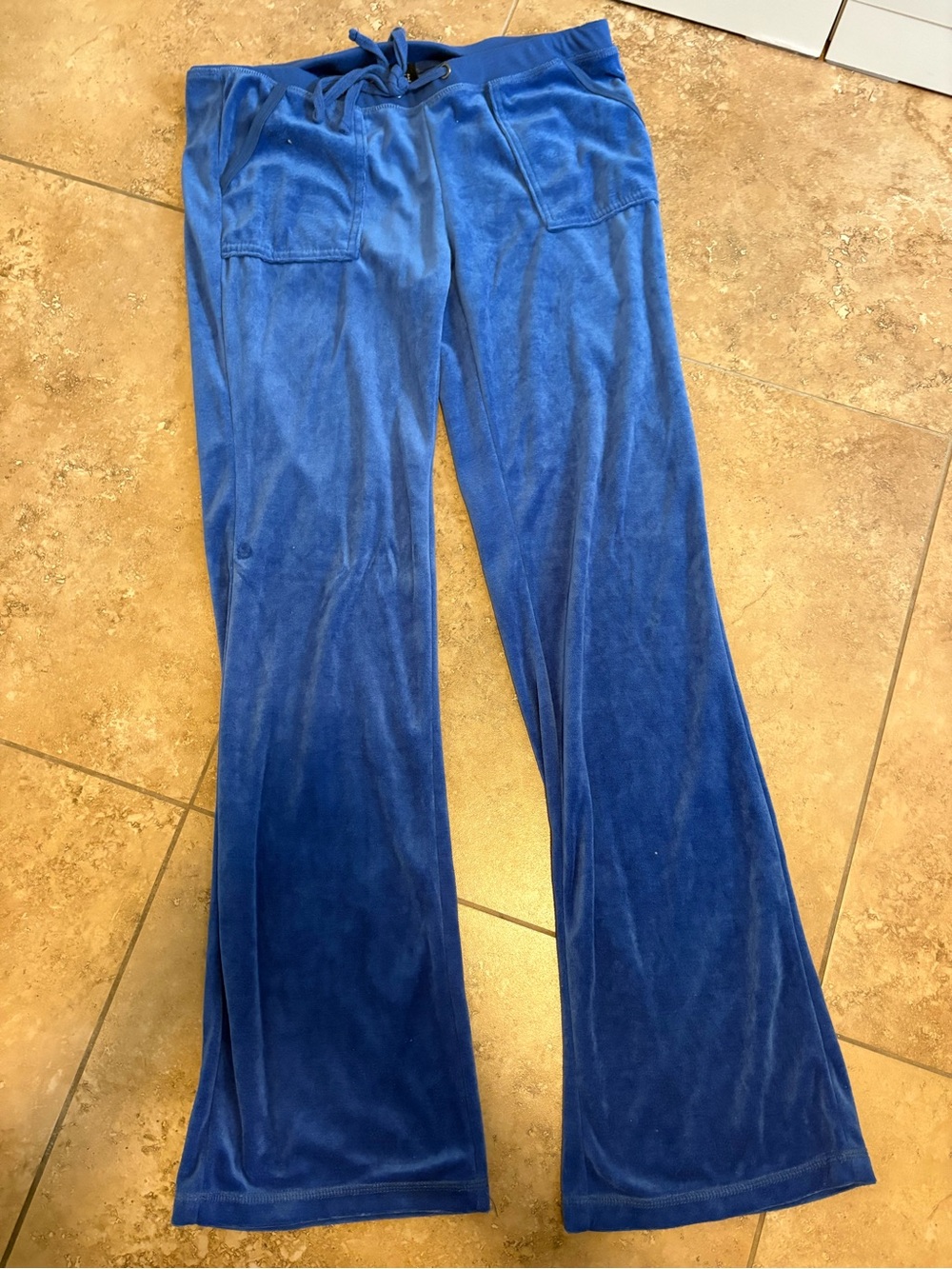 Royal Blue Velvet Lounge Pants